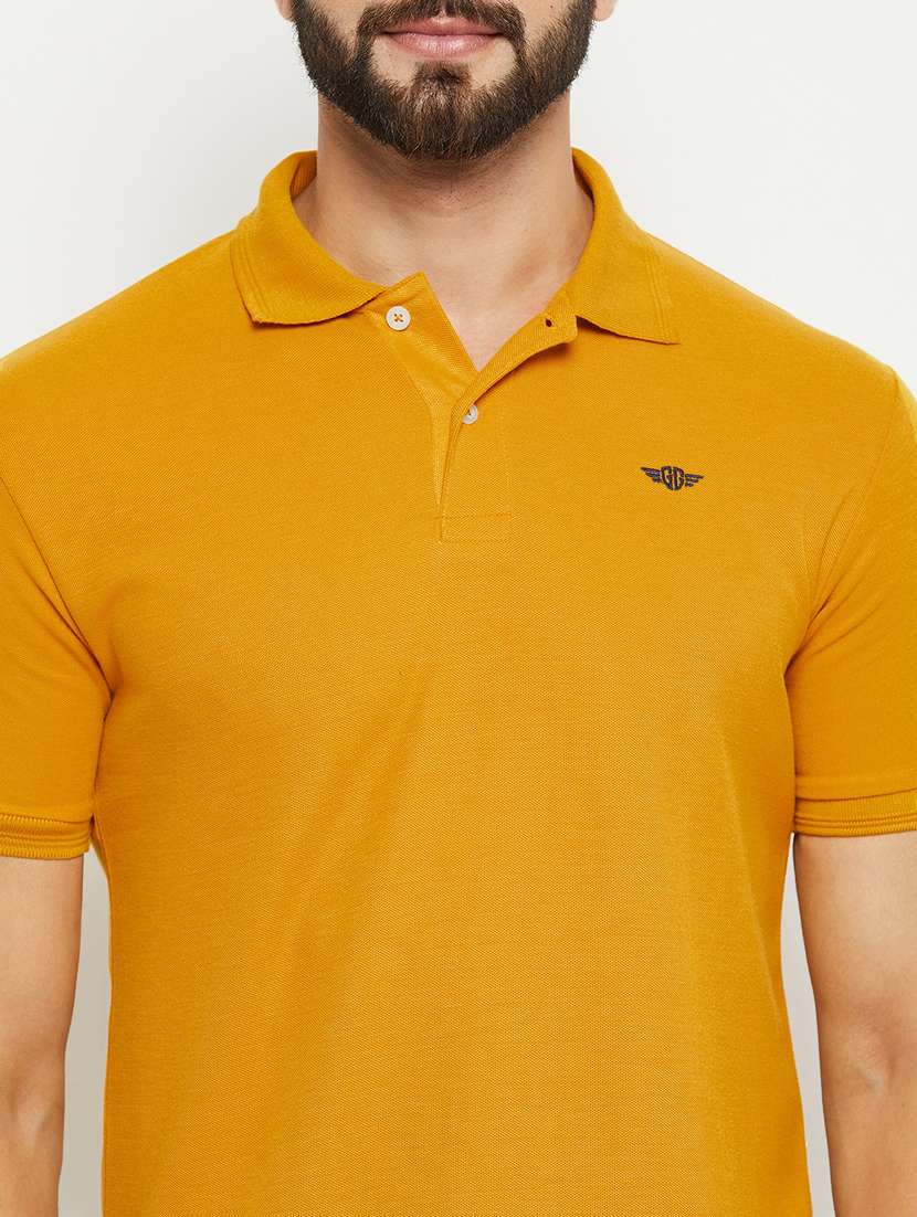 men solid polo t-shirt - 20136462 -  Standard Image - 4