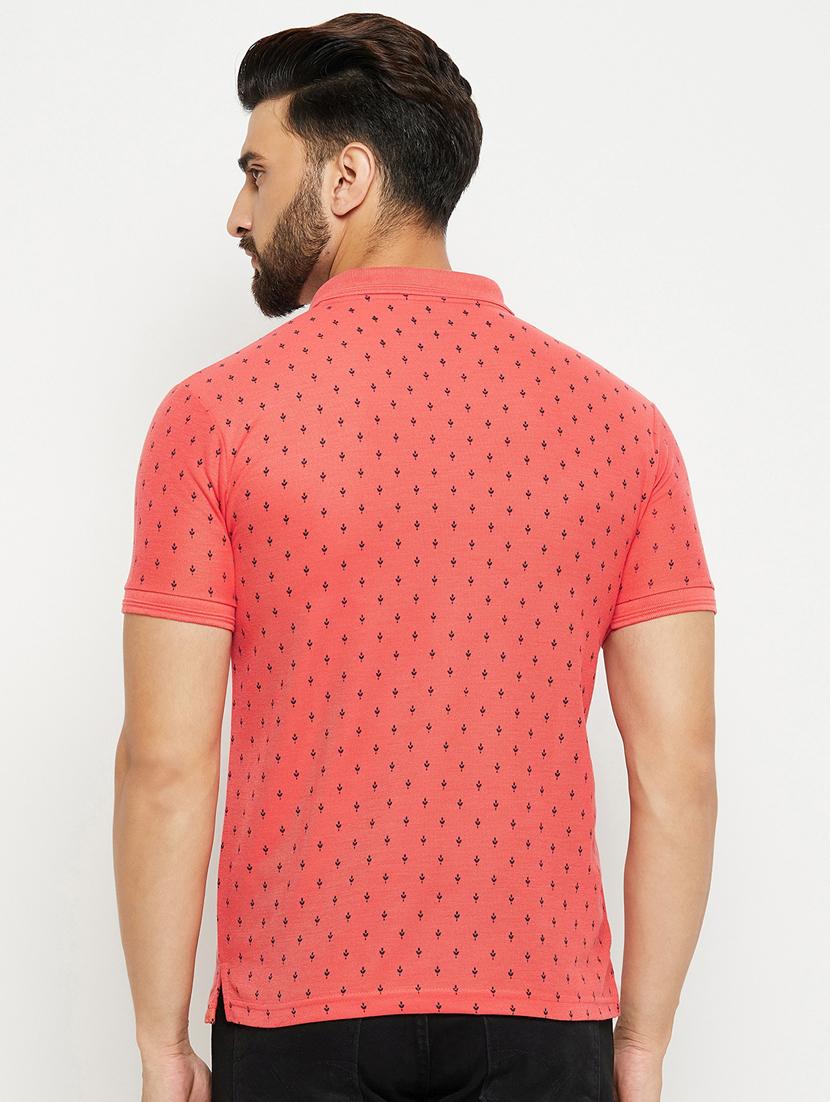 men printed polo t-shirt - 20136466 - Standard Image - 1