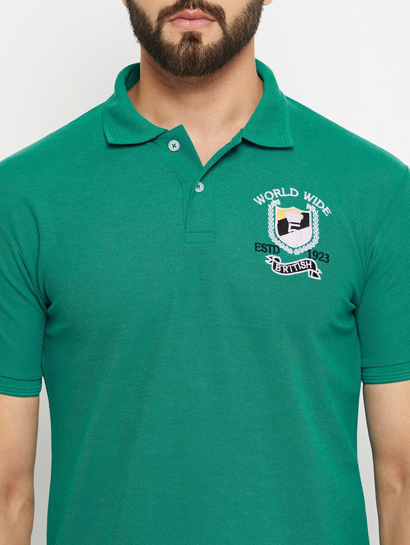 men solid polo t-shirt - 20136473 - Standard Image - 4