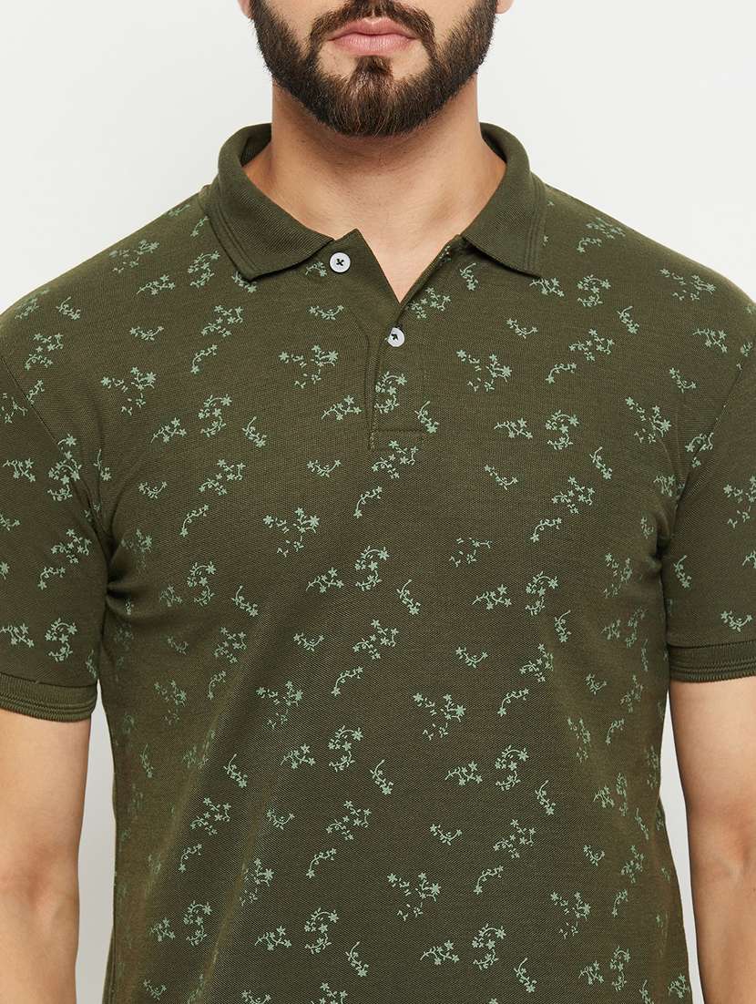 men printed polo t-shirt - 20136482 -  Standard Image - 4