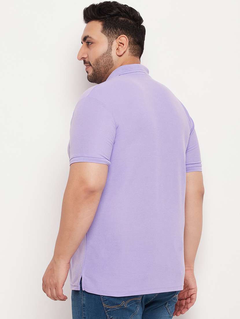 plus size solid polo t-shirt - 20136497 -  Standard Image - 1