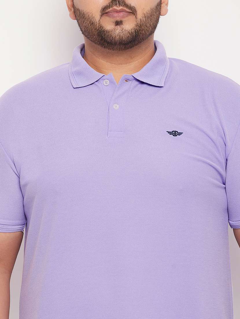 plus size solid polo t-shirt - 20136497 -  Standard Image - 4