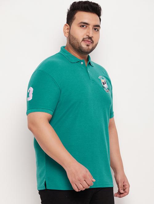 men plus size solid polo t-shirt - 20136507 - Standard Image - 0