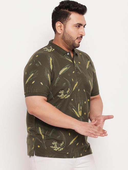 plus size printed polo t-shirt - 20136518 -  Standard Image - 0