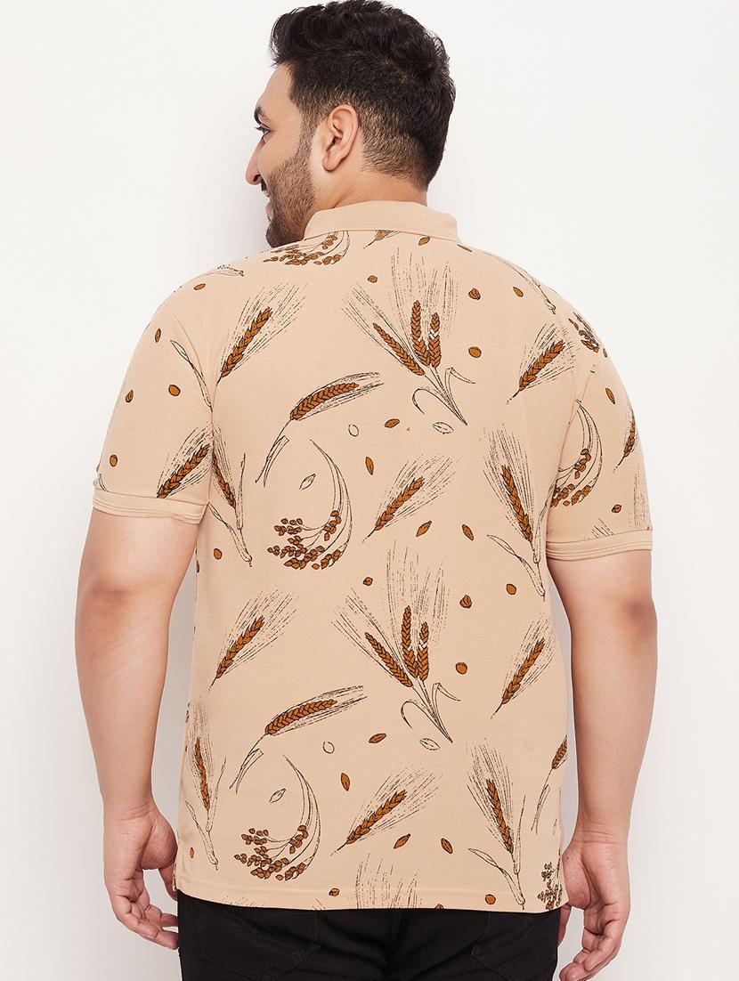 plus size printed polo t-shirt - 20136520 - Standard Image - 1