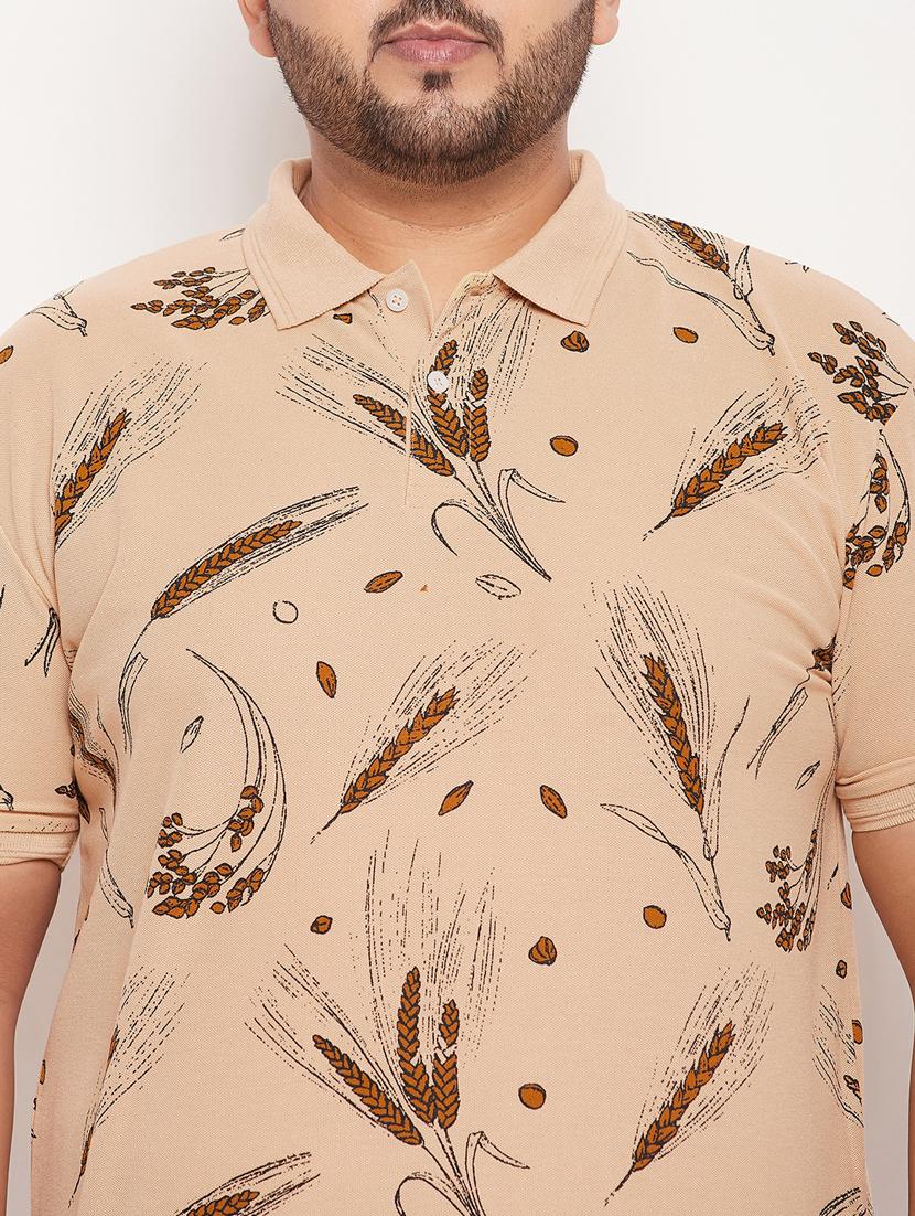 plus size printed polo t-shirt - 20136520 - Standard Image - 4