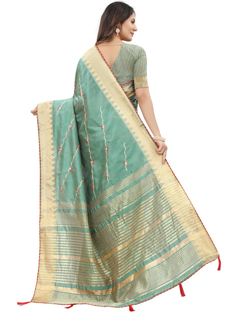 self design saree with blouse - 20136523 -  Standard Image - 1