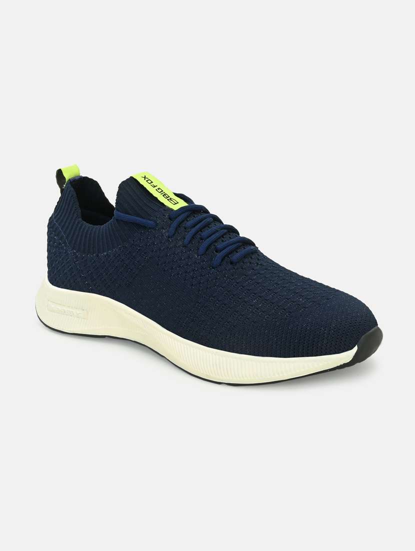 blue textured lace up sneaker - 20136658 -  Zoom Image - 0
