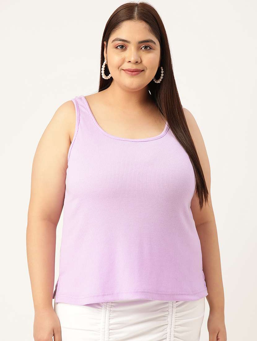 women's straight round neck top - 20136662 -  Zoom Image - 0