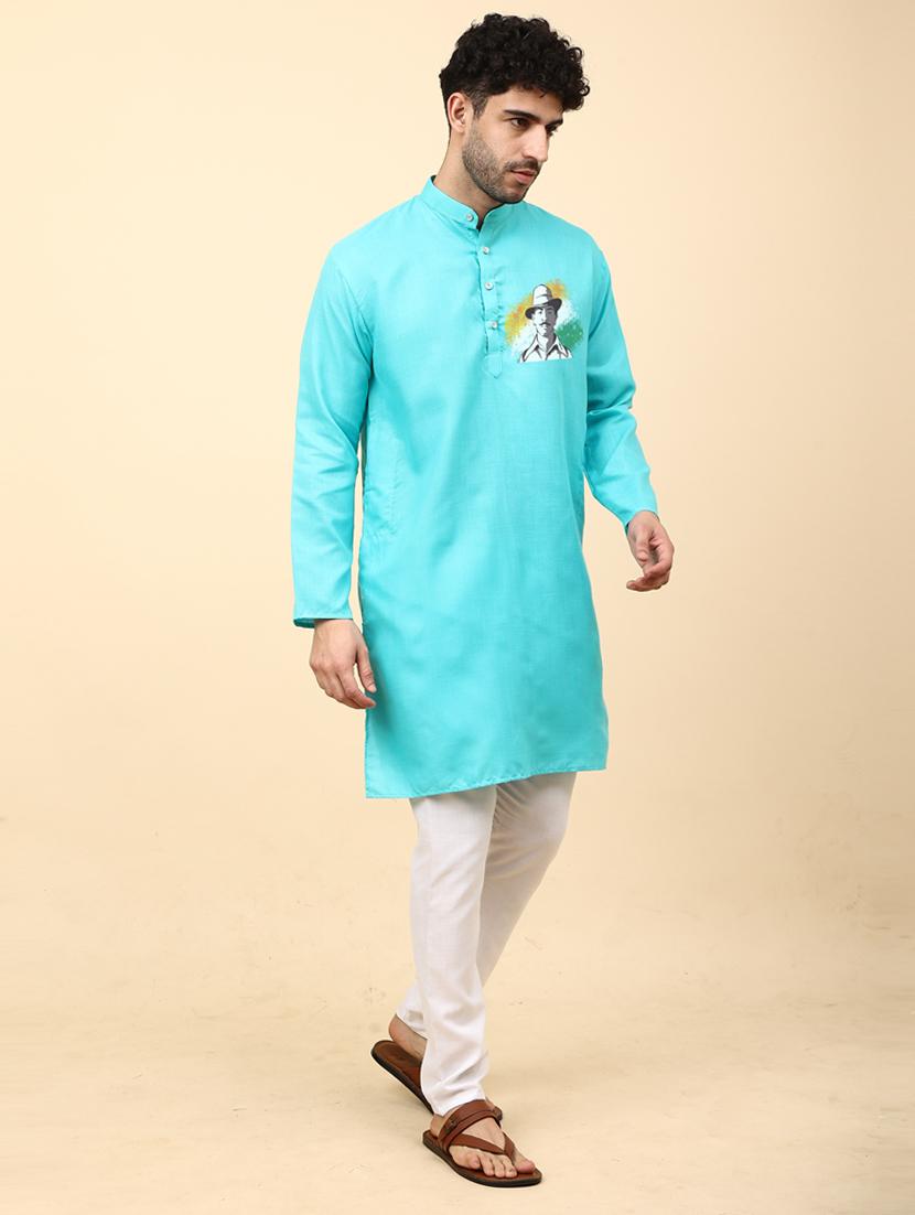 rama cotton blend kurta pyjama ethnic wear set - 20136725 -  Standard Image - 1