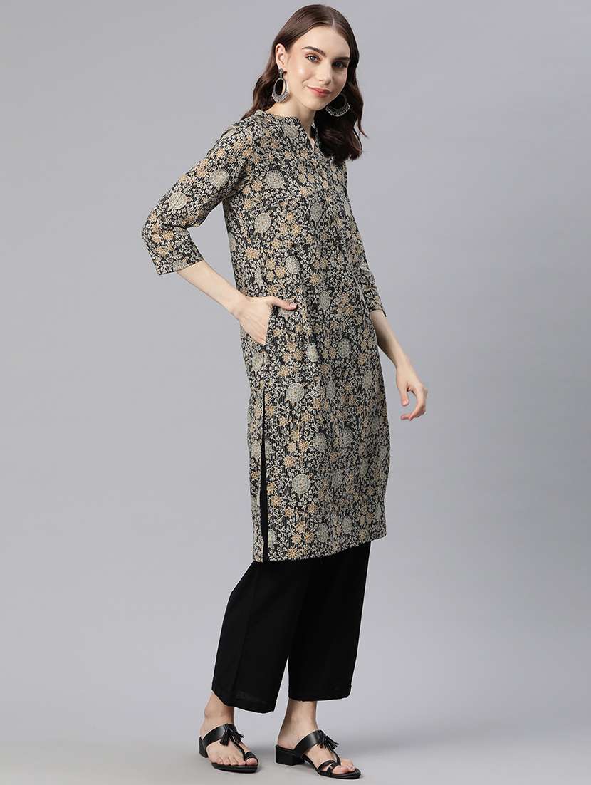 women's straight kurta - 20136762 - Standard Image - 1