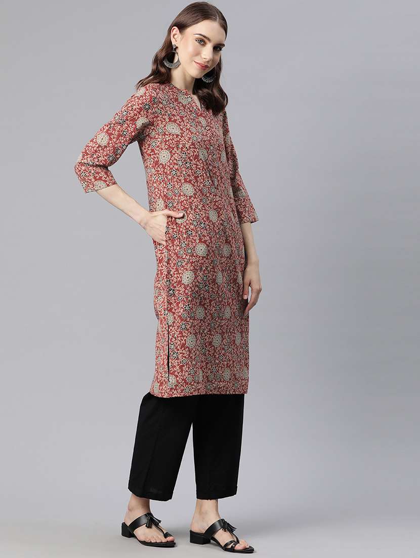 women printed casual kurta - 20136763 -  Standard Image - 1