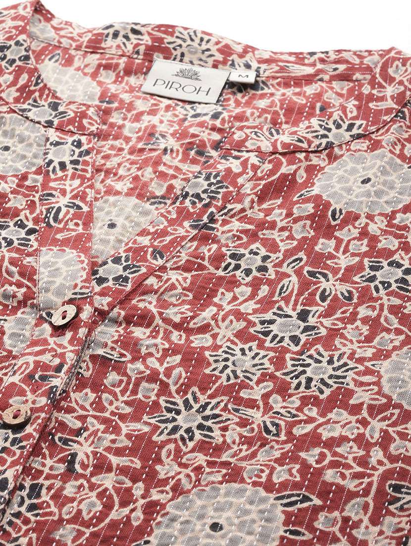 women printed casual kurta - 20136763 - Standard Image - 4