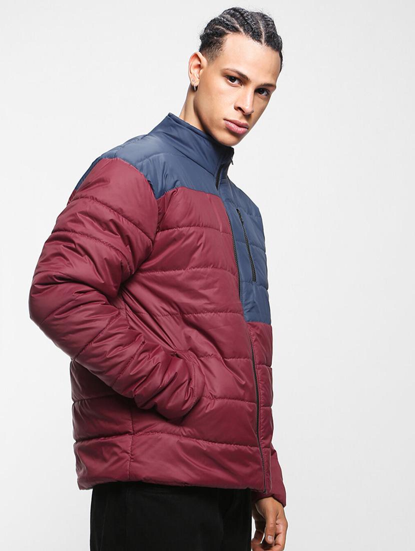 men's color block puffer jacket - 20145516 - Standard Image - 1