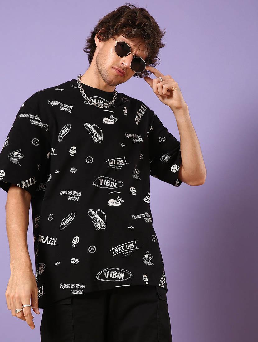 round neck printed regular t-shirt - 20148163 -  Standard Image - 1