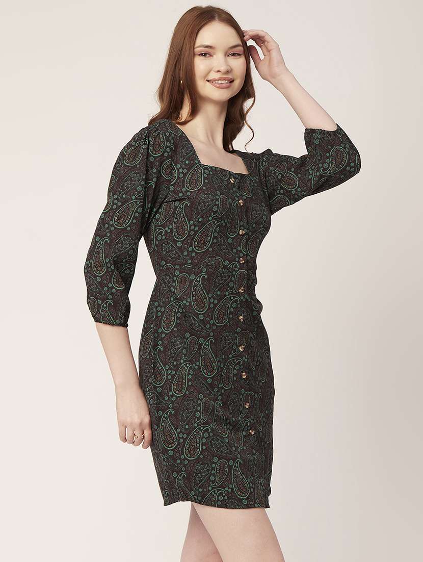 women's sheath paisley dress - 20148641 -  Standard Image - 1