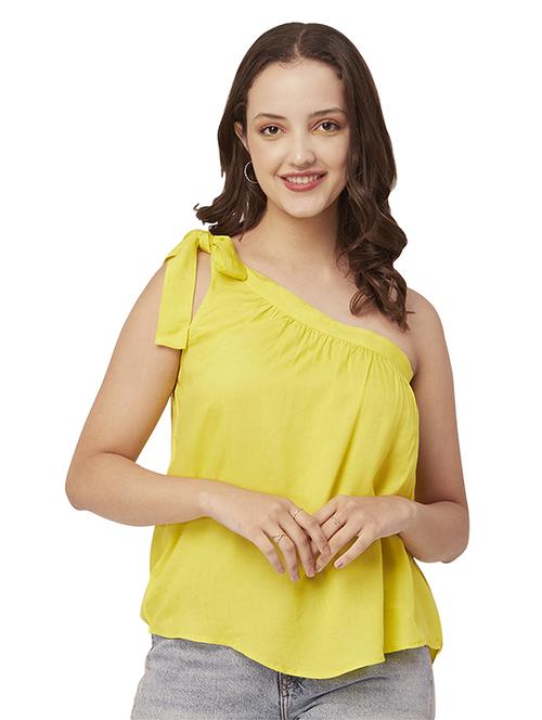 women's a line single shoulder top - 20148982 -  Standard Image - 0