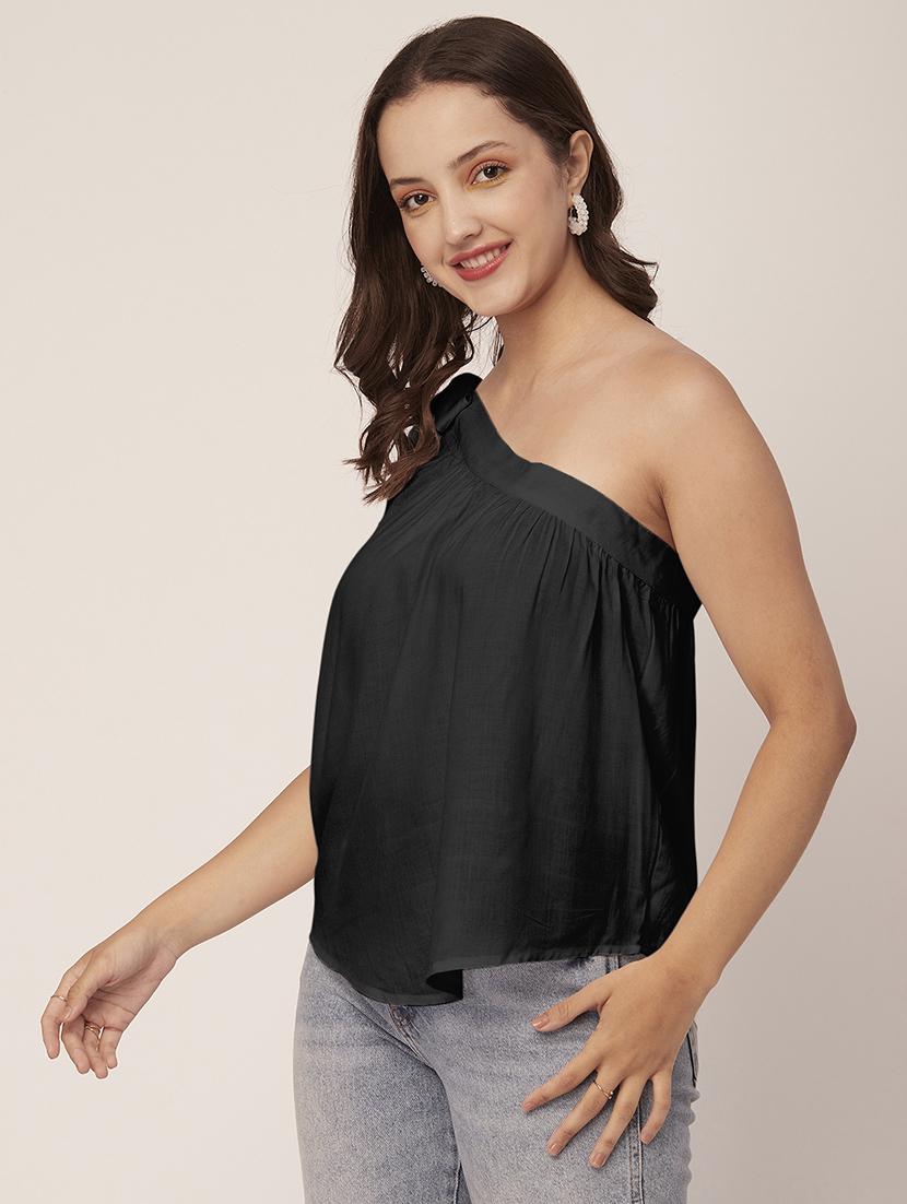 black viscose regular shirt - 20148986 -  Standard Image - 1