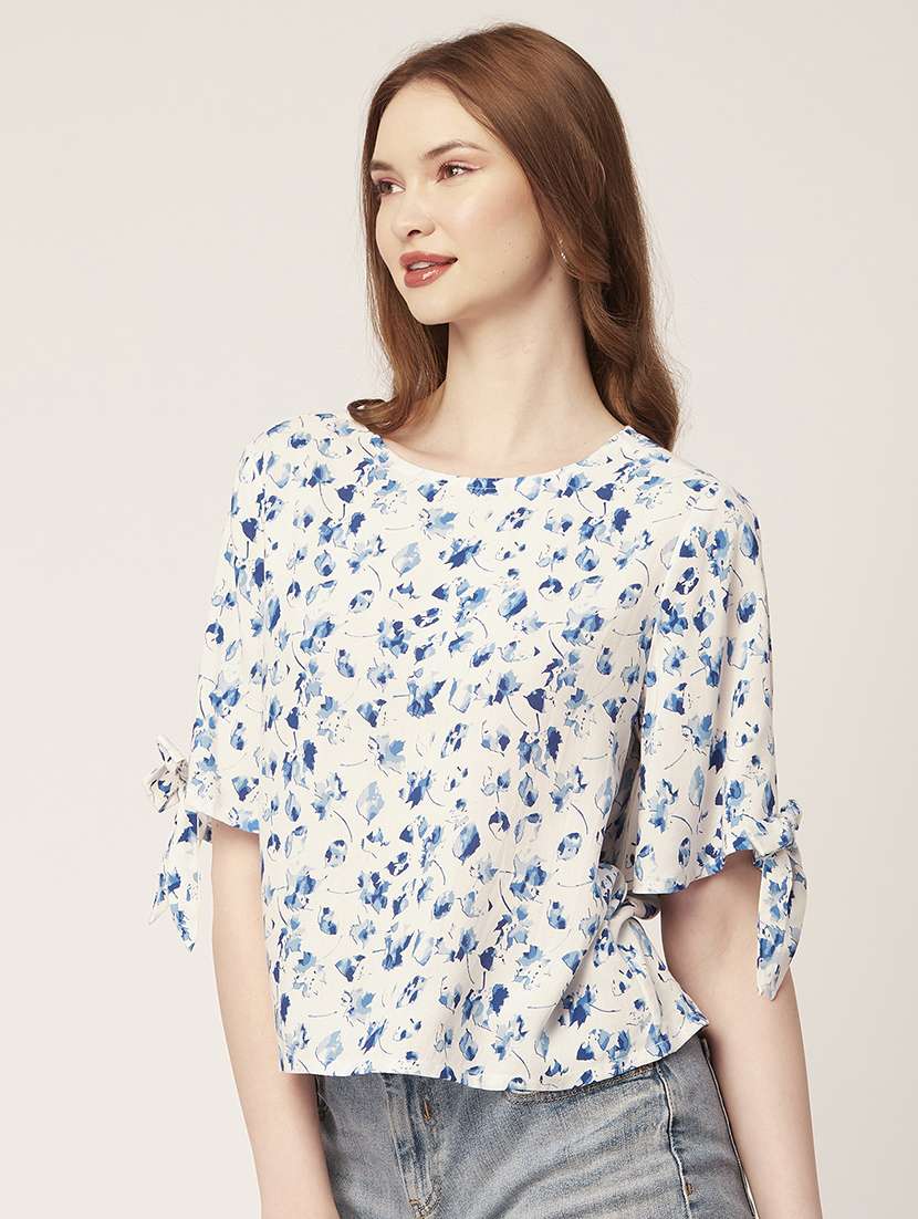 women's straight round neck top - 20148990 -  Standard Image - 1