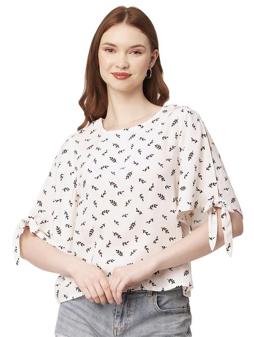 women's straight round neck top - 20148992 - Standard Image - 0
