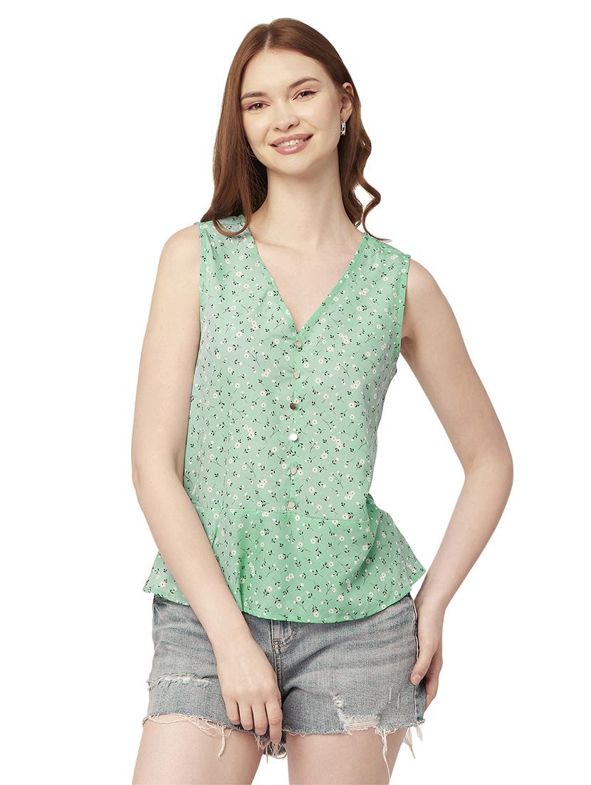 women's a line v neck top - 20148996 - Zoom Image - 0