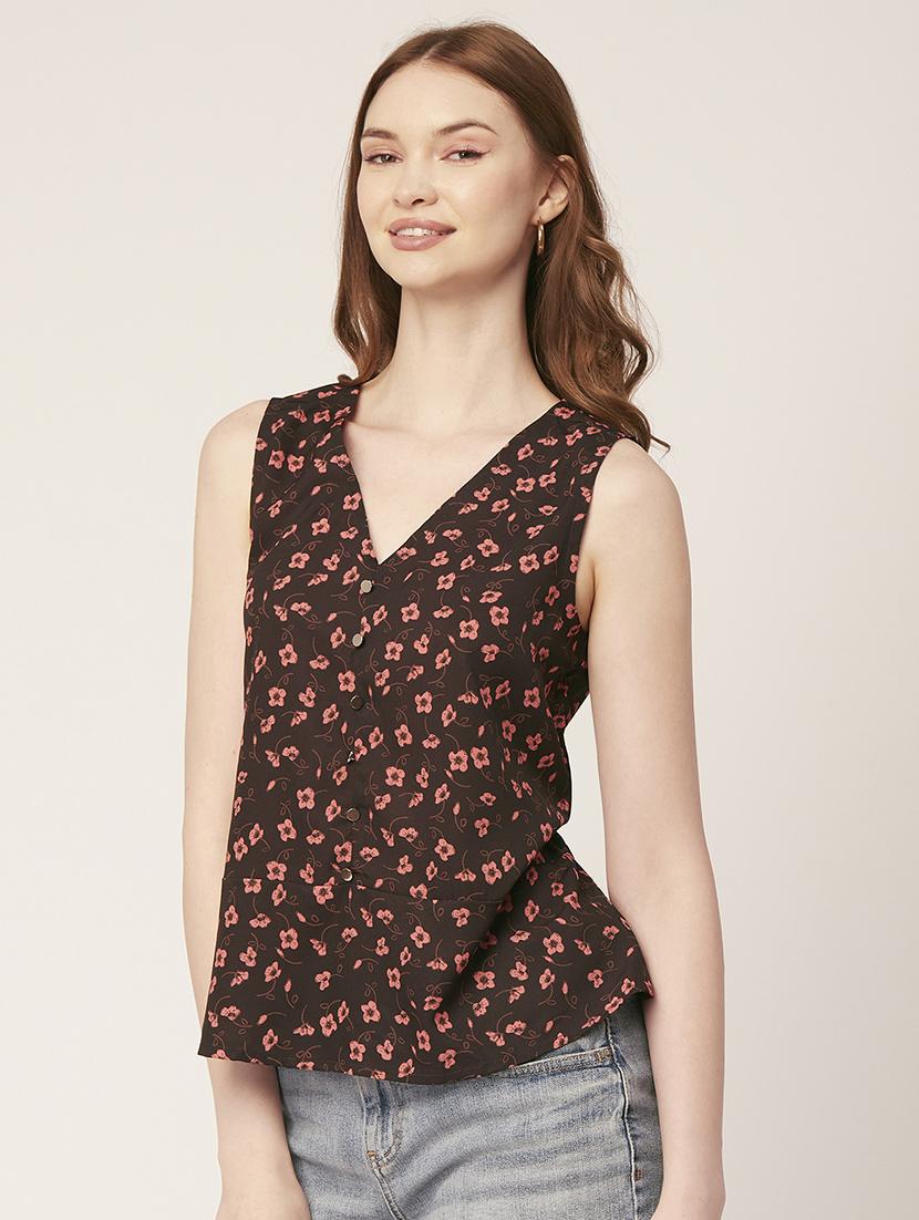 women's peplum v neck top - 20148998 -  Standard Image - 1