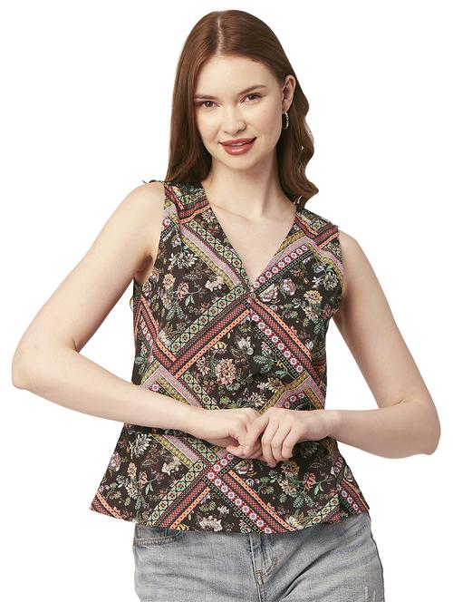 women's a line v neck top - 20148999 -  Standard Image - 0