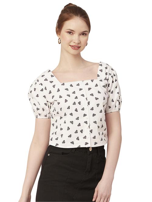 women's crop square neck top - 20149006 -  Standard Image - 0