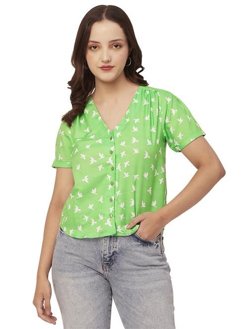 women's straight v neck top - 20149008 -  Standard Image - 0