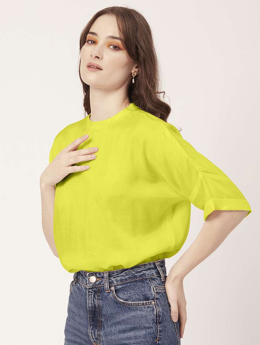 women's straight round neck top - 20149020 -  Standard Image - 1