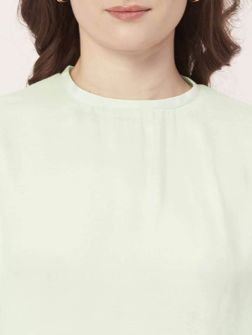 women's straight round neck top - 20149023 -  Standard Image - 4