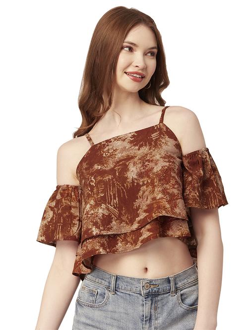 women's crop shoulder strap top - 20149040 - Standard Image - 0