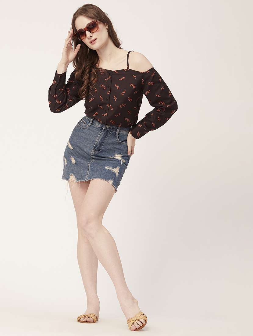 women's crop shoulder strap top - 20149049 - Standard Image - 4
