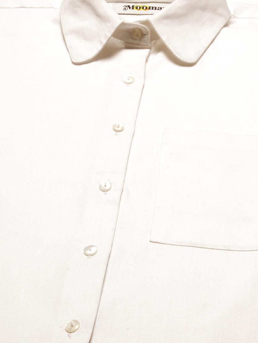 optic white cotton regular shirt - 20149060 - Standard Image - 4