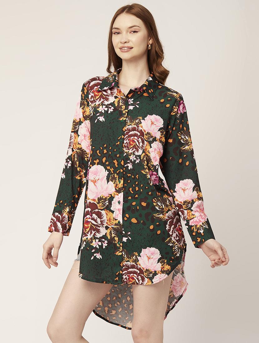 women's high low floral dress - 20149063 -  Standard Image - 1