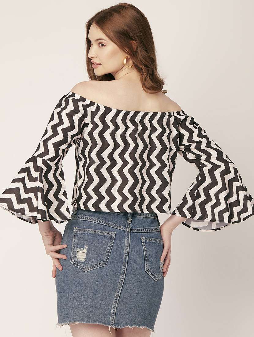 women's crop off shoulder top - 20149067 -  Standard Image - 4