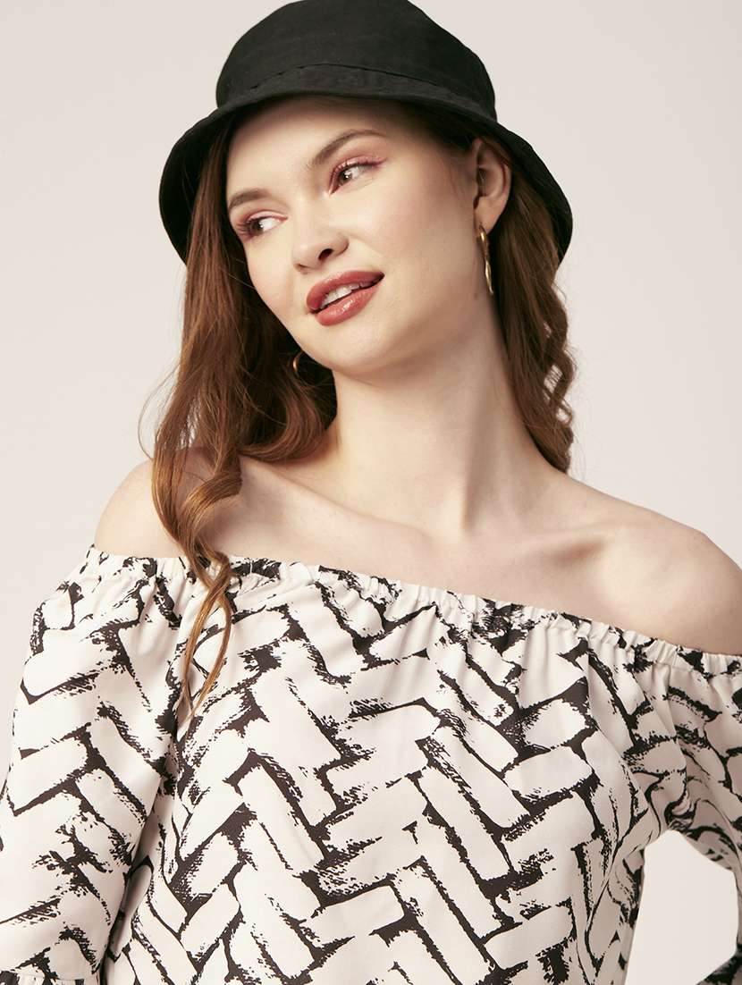 women's straight off shoulder top - 20149068 -  Standard Image - 4