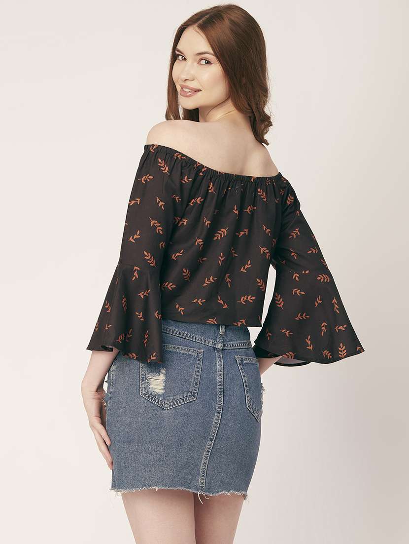 women's crop off shoulder top - 20149069 -  Standard Image - 4