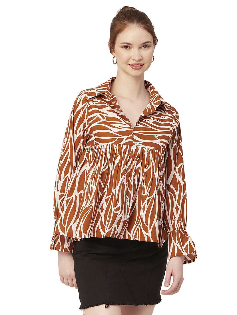 women's peplum round neck top