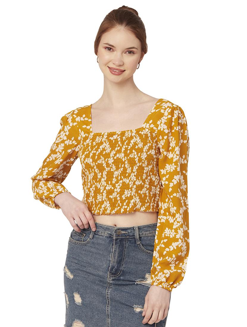 women's crop square neck top - 20149089 -  Zoom Image - 0