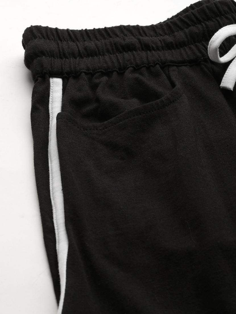 black cotton tailored shorts - 20149101 - Standard Image - 4