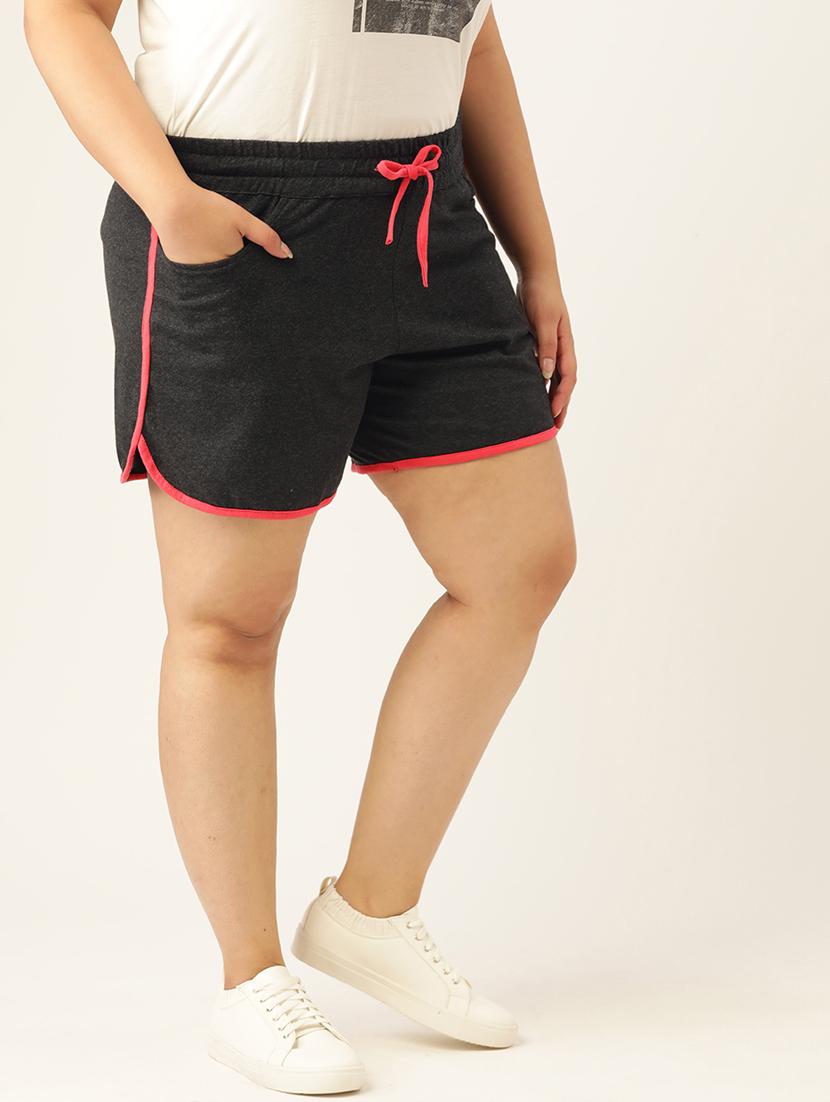 grey cotton tailored shorts  - 20149103 -  Standard Image - 1