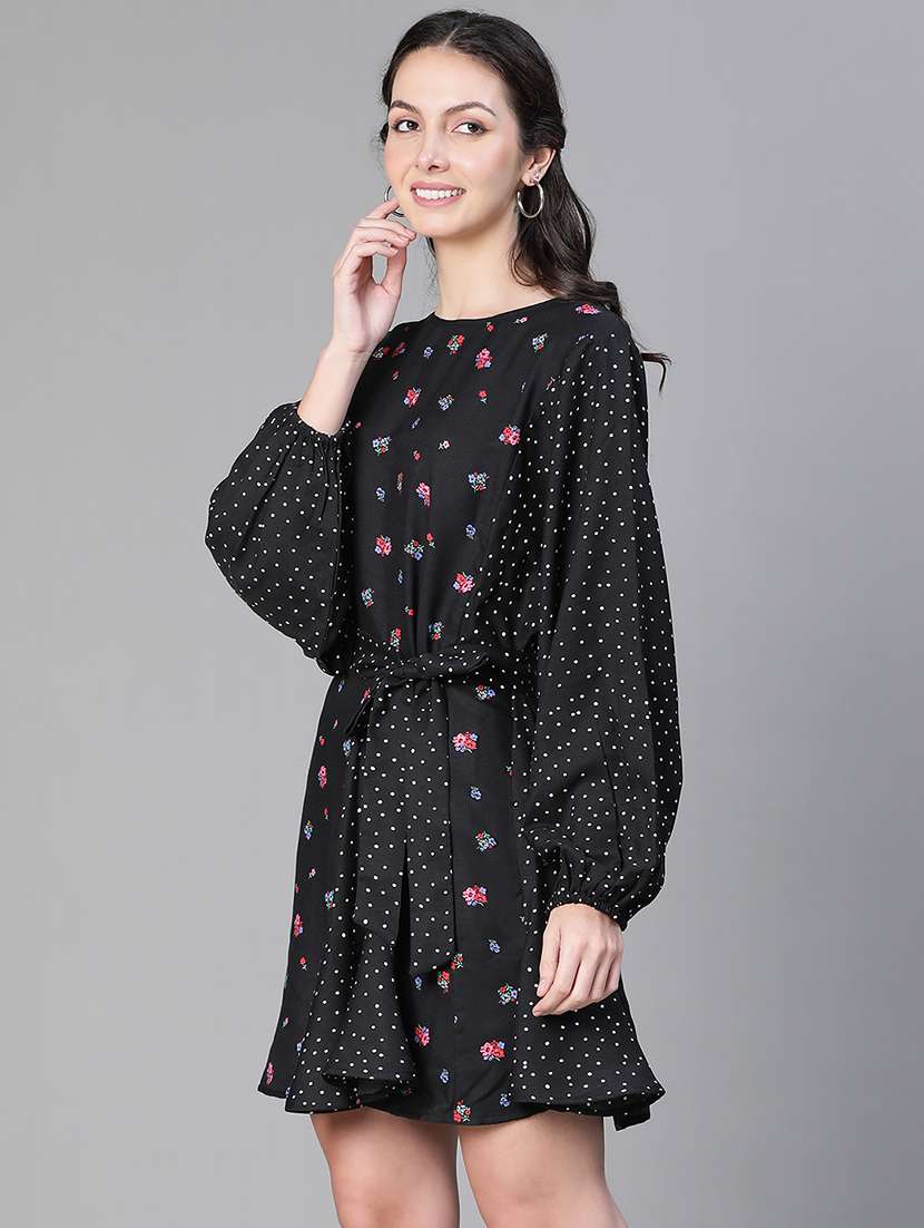 women's fit & flare floral dress - 20149213 -  Standard Image - 1