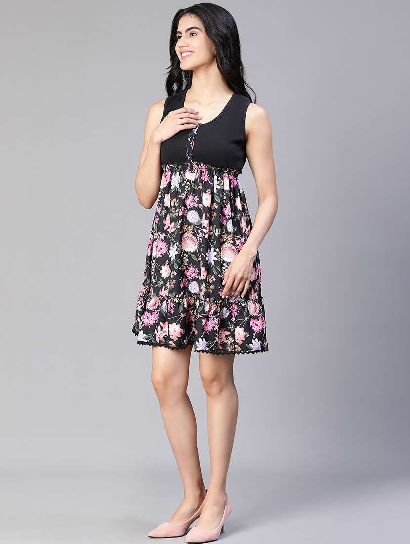 women's tiered dress floral dress - 20149231 -  Standard Image - 4