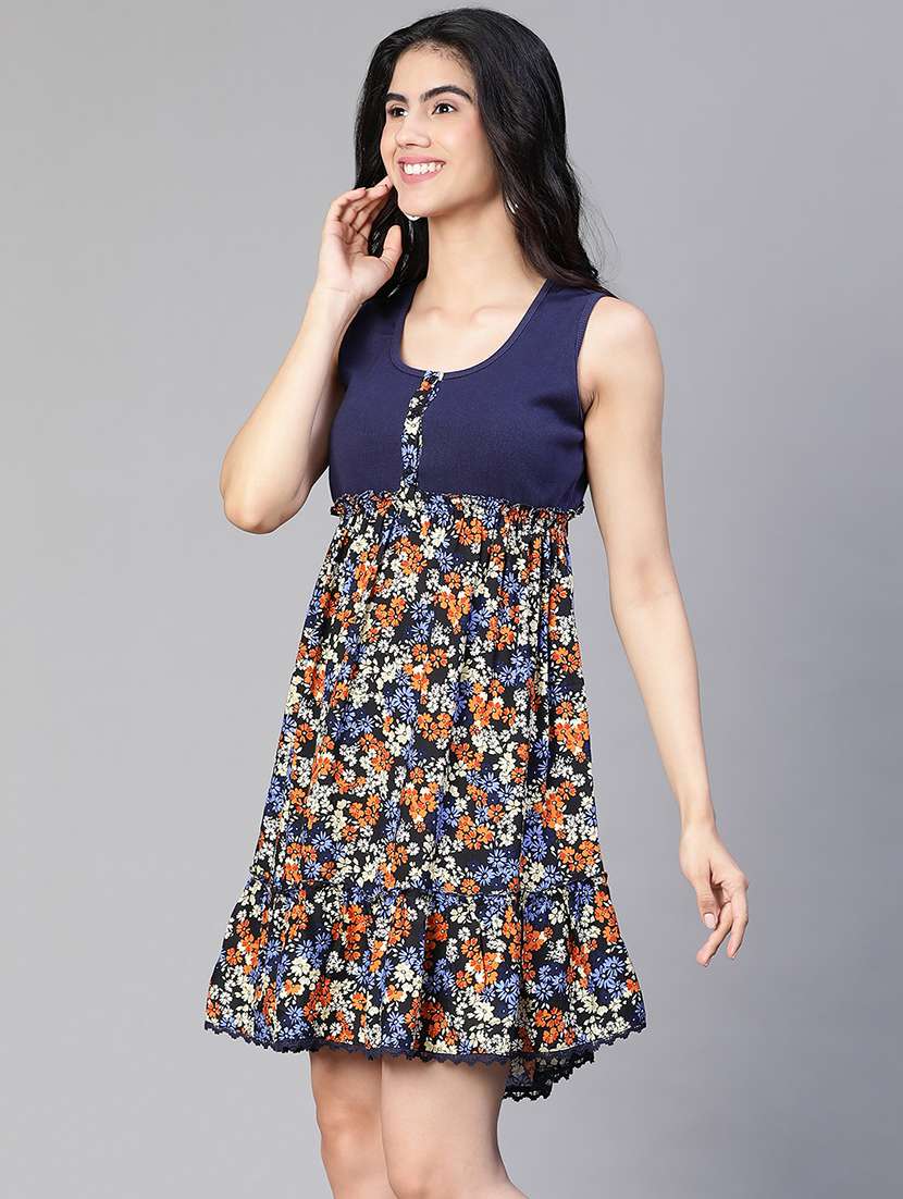 women's tiered dress floral dress - 20149232 -  Standard Image - 1