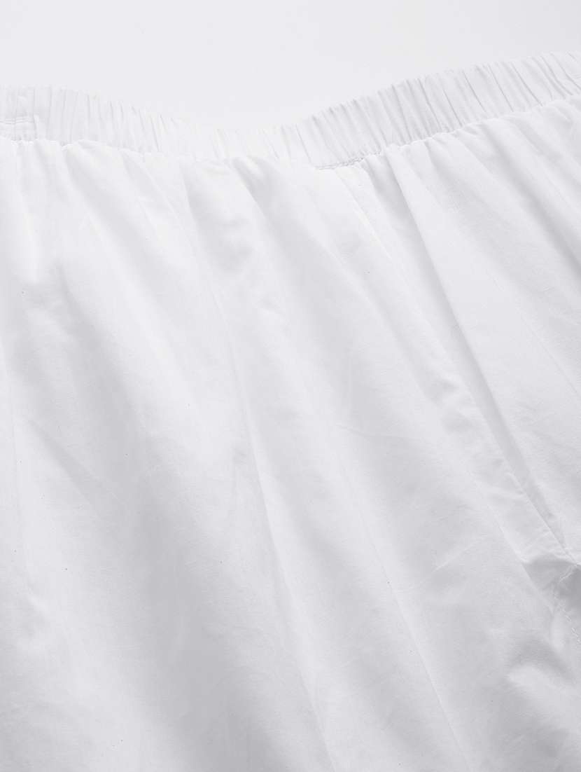 women solid color flat front culottes - 20149242 -  Standard Image - 4