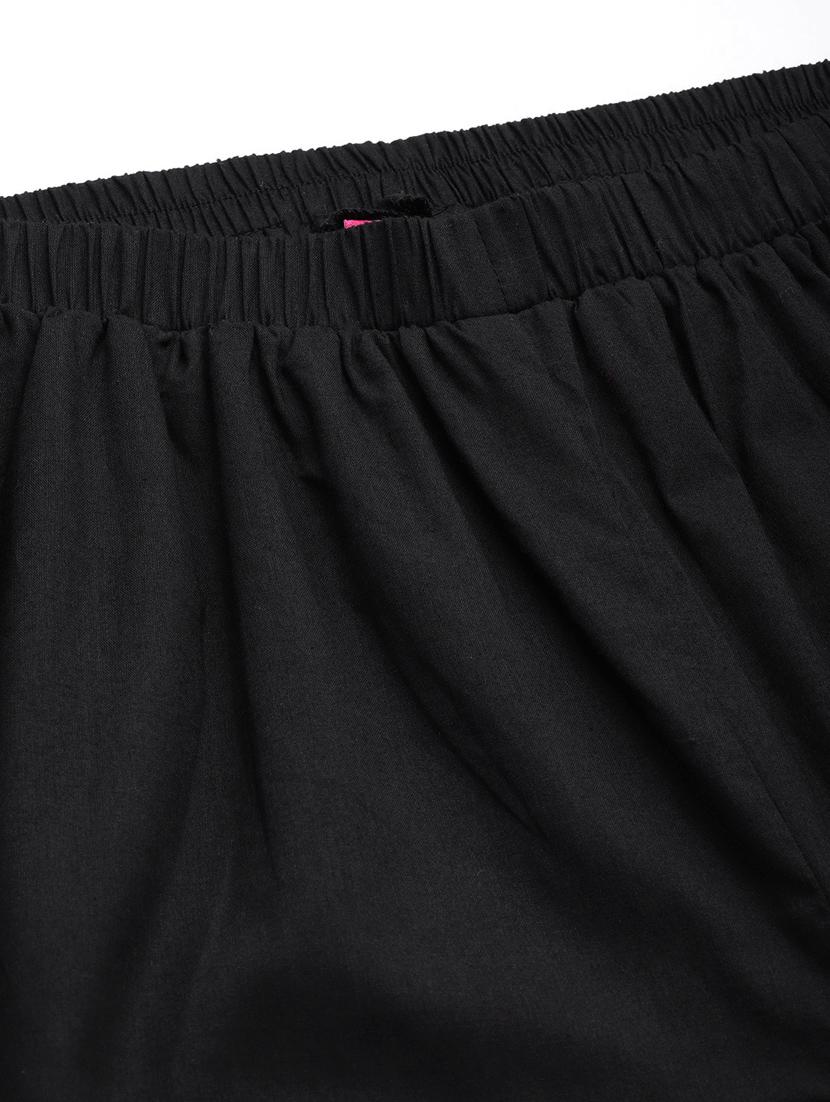 women solid color flat front culottes - 20149244 - Standard Image - 4