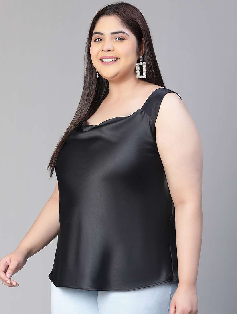 women's straight cowl neck top - 20149268 - Standard Image - 1