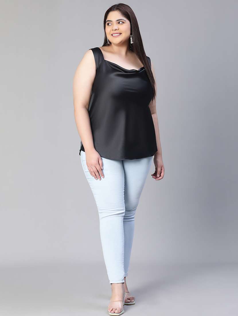 women's straight cowl neck top - 20149268 - Standard Image - 4