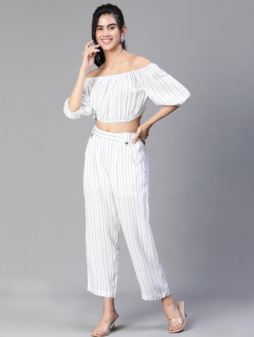 women's crop off shoulder top - 20149292 - Standard Image - 4